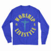 Worship Lifestyle Royal Blue Tee - Image 3