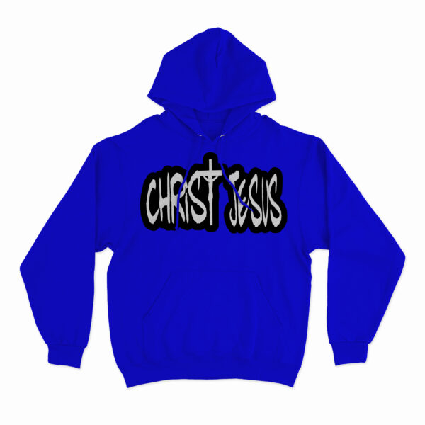 Christ Jesus Hoodie Blue
