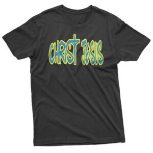 Christ Jesus BY on Black Tee